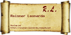 Reisner Leonarda névjegykártya